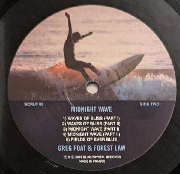 Greg Foat & Forest Law : Midnight Wave  (LP, Album, Ltd)