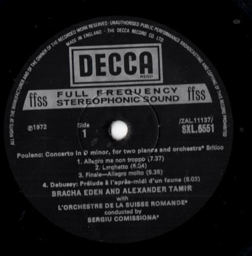 Eden And Tamir : French Music For Two Pianos (LP, Album)