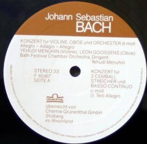 Johann Sebastian Bach : Transkriptionen (Konzerte Nach BWV 1060) (LP, Comp)