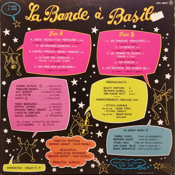 La Bande A Basile : Les Chansons Françaises (LP, Album, Gat)