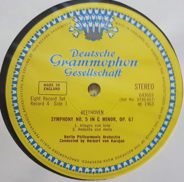 Herbert von Karajan - Berliner Philharmoniker : Beethoven Edition - 9 Symphonien (8xLP)