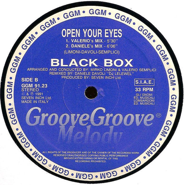 Black Box : Open Your Eyes (12")