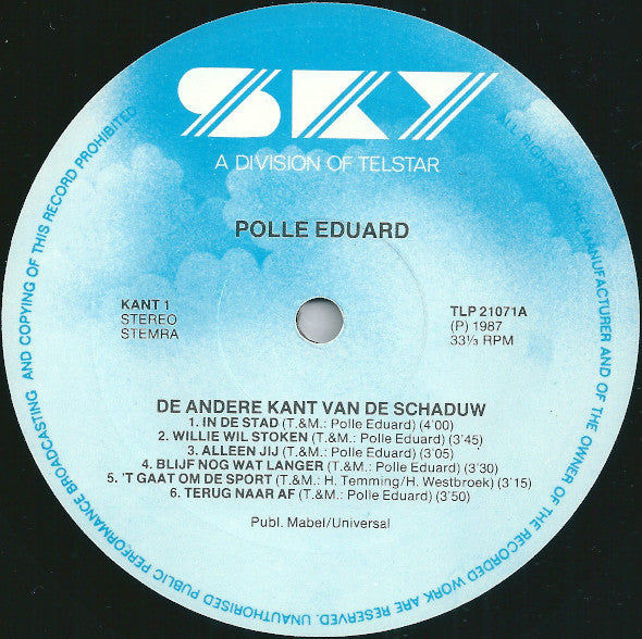 Polle Eduard : De Andere Kant Van De Schaduw (LP, Album)