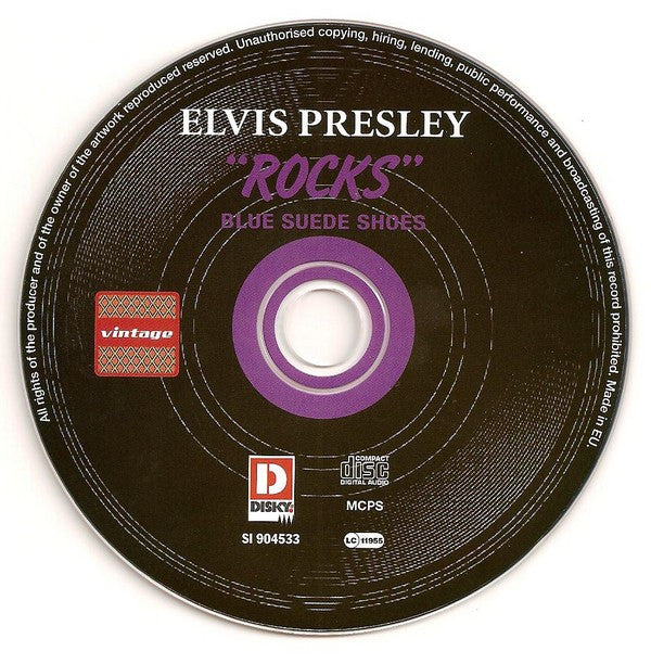 Elvis Presley : "Rocks" - Blue Suede Shoes (CD, Comp, Sli)