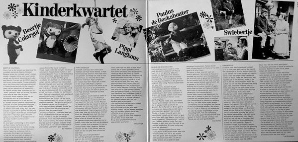 No Artist : Kinderkwartet Avonturen En Liedjes Van Beertje Colargol, Pippi Langkous, Paulus De Boskabouter En Swiebertje (2xLP, Comp)