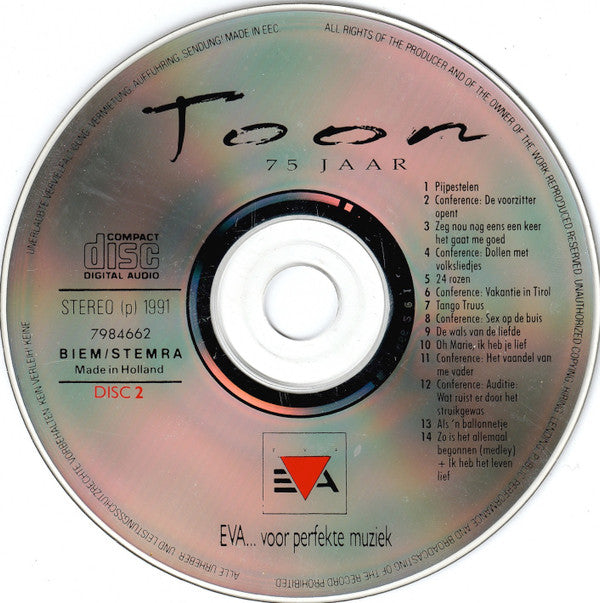 Toon Hermans : 75 Jaar (2xCD, Comp)