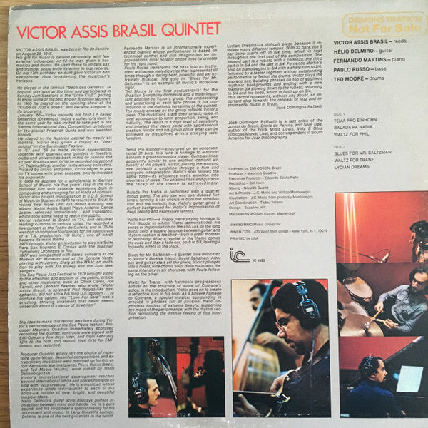 Victor Assis Brasil : Victor Assis Brasil Quintet (LP, Album)