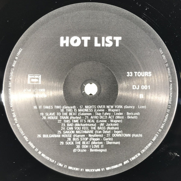 Various : Hot List (LP, Comp, Smplr, Pre)