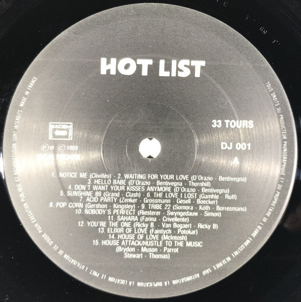 Various : Hot List (LP, Comp, Smplr, Pre)