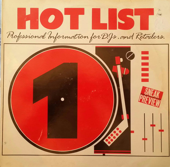 Various : Hot List (LP, Comp, Smplr, Pre)