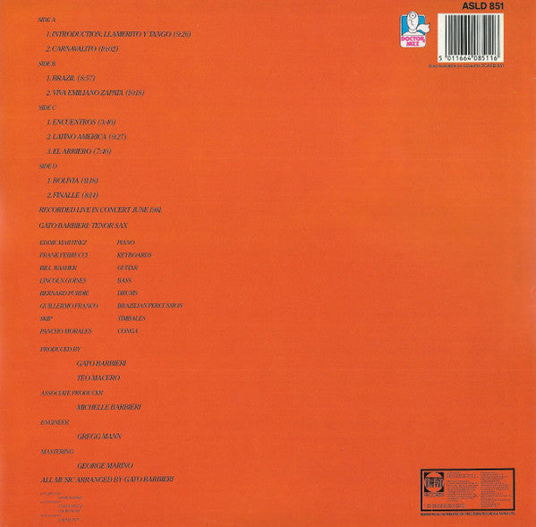 Gato Barbieri : Gato... Para Los Amigos!! (2xLP, Album)