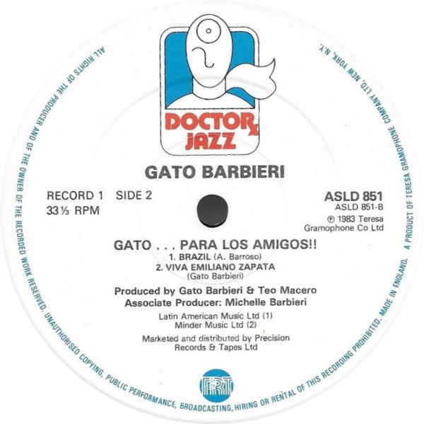 Gato Barbieri : Gato... Para Los Amigos!! (2xLP, Album)