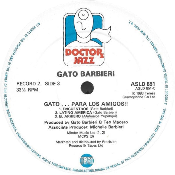 Gato Barbieri : Gato... Para Los Amigos!! (2xLP, Album)