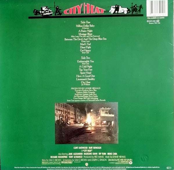 Various : City Heat ( Original Motion Picture Sound Track ) (LP, Album)