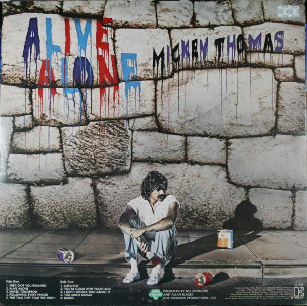 Mickey Thomas : Alive Alone (LP, Album)