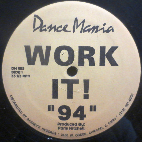 Parris Mitchell & Reggie Hall : Work It! "94" (12")