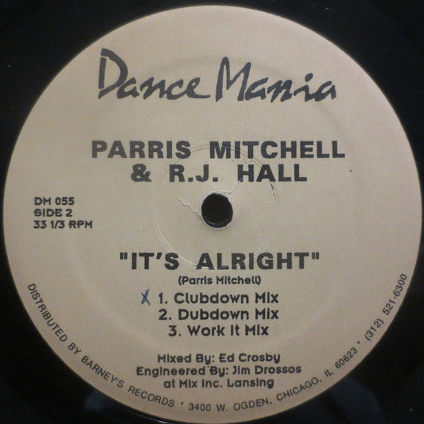 Parris Mitchell & Reggie Hall : Work It! "94" (12")