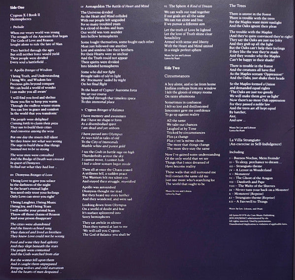 Rush : Hemispheres (LP, Album, RE, RM, 180)