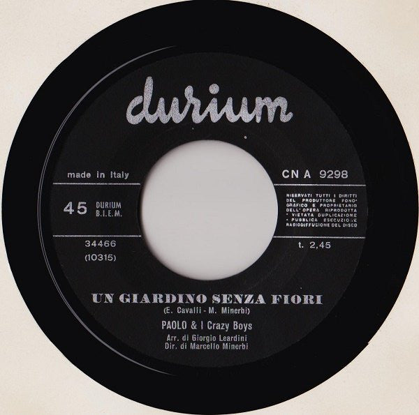 I Crazy Boys : Cuore Mio (7")