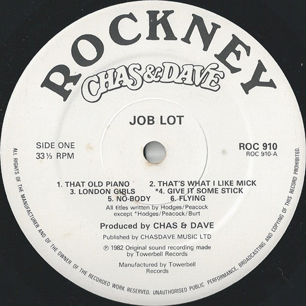 Chas And Dave : Job Lot (LP, Album)