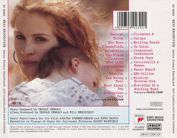 Thomas Newman : Erin Brockovich (Motion Picture Soundtrack) (HDCD, Album)