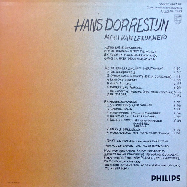 Hans Dorrestijn : Mooi Van Lelijkheid (LP, Album)