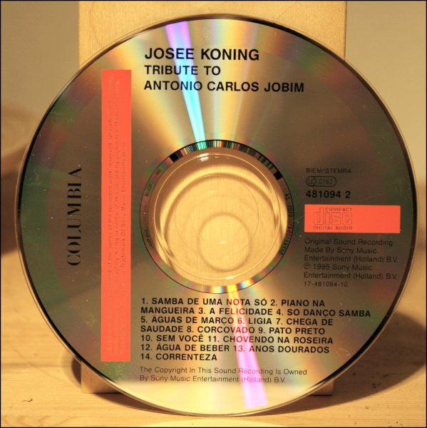 Josee Koning : Tribute To Antonio Carlos Jobim (CD, Album, AAD)