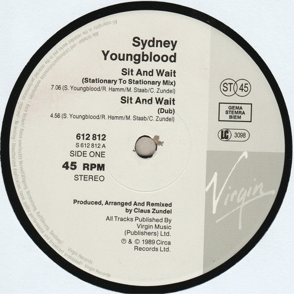 Sydney Youngblood : Sit And Wait (12", Single)