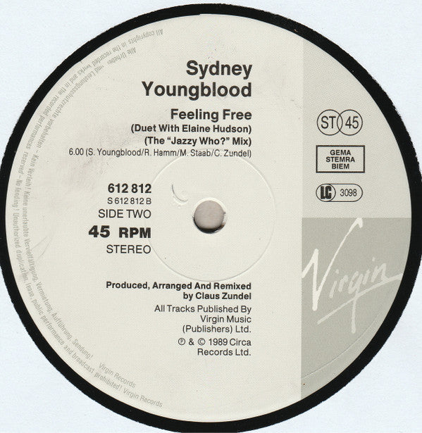Sydney Youngblood : Sit And Wait (12", Single)
