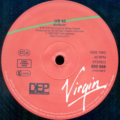 UB40 : Red Red Wine (12")