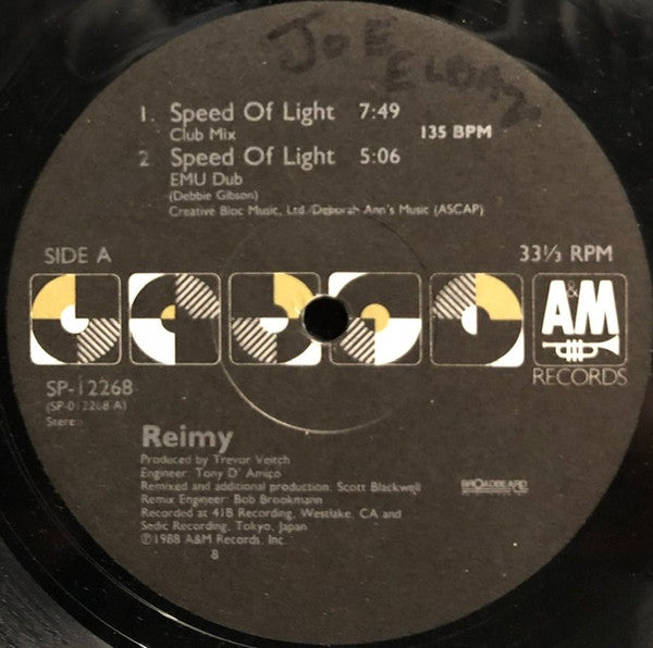 Reimy : Speed Of Light (12")