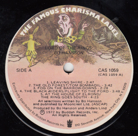 Bo Hansson : Music Inspired By Lord Of The Rings (LP, Album)
