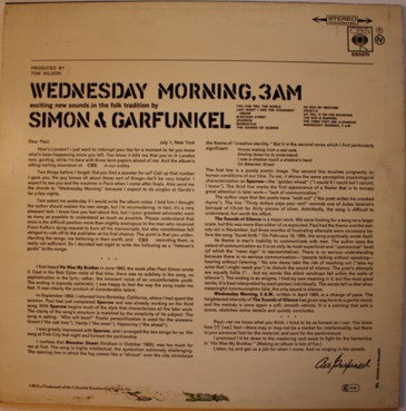 Simon & Garfunkel : Wednesday Morning, 3 A.M. (LP, Album, RE)