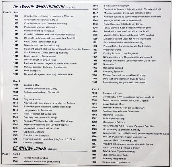 Various : De 20e Eeuw In Authentiek Geluid (4xLP, Mono + Box)