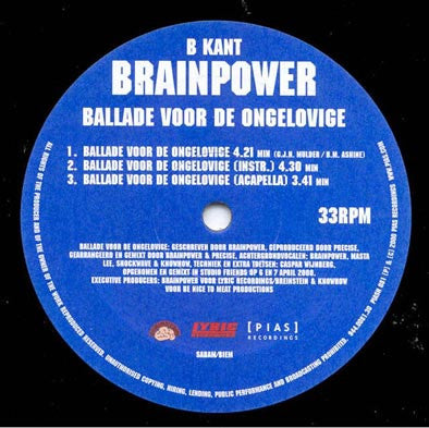 Brainpower : Door Merg & Brain (12")