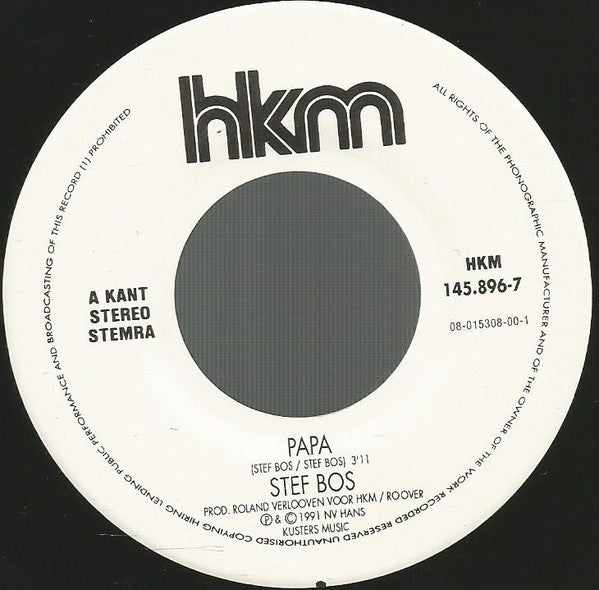 Stef Bos : Papa (7", Single)