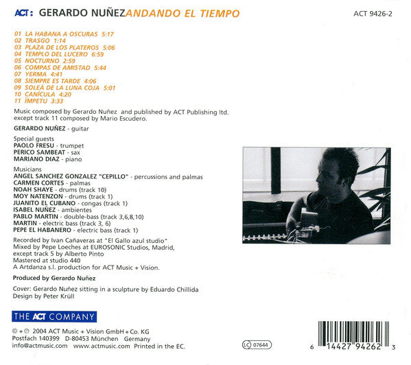 Gerardo Nuñez : Andando El Tiempo (CD, Album)