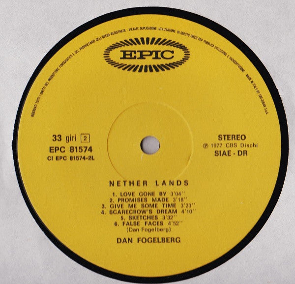 Dan Fogelberg : Nether Lands (LP, Album, Gat)