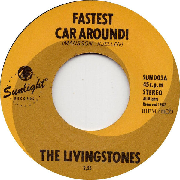 The Livingstones : Fastest Car Around! (7", Single)