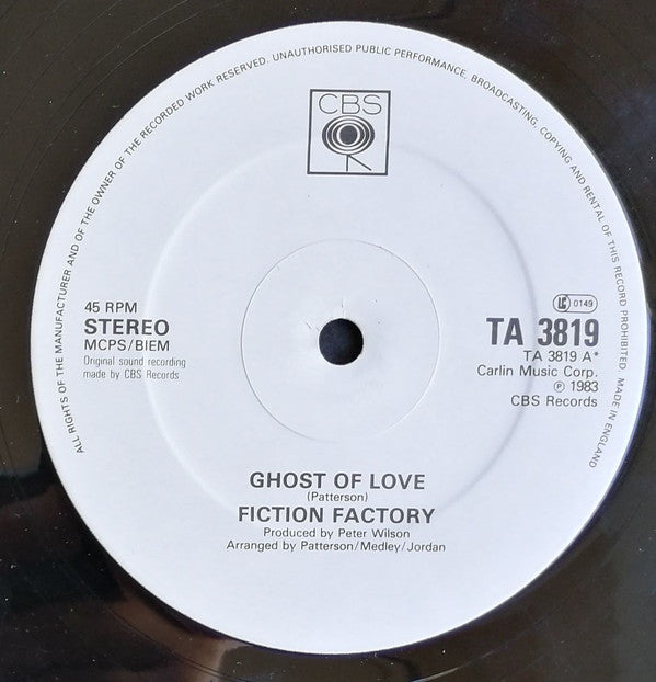 Fiction Factory : Ghost Of Love (Special Dance Mix) (12")