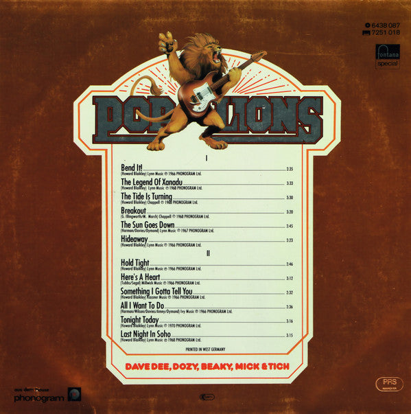 Dave Dee, Dozy, Beaky, Mick & Tich : Bend It! (LP, Album, Comp, RE)
