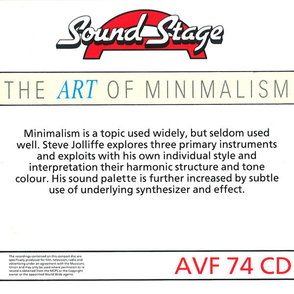 Steve Jolliffe : The Art Of Minimalism (CD)