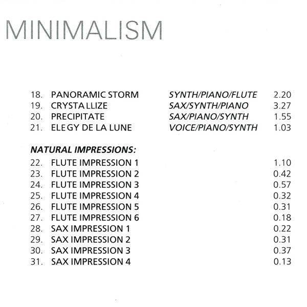 Steve Jolliffe : The Art Of Minimalism (CD)