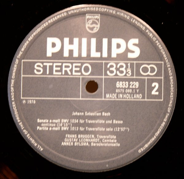 Johann Sebastian Bach / Georg Friedrich Händel - Frans Brüggen : J.S.Bach / Händel (LP, Comp, Gat)