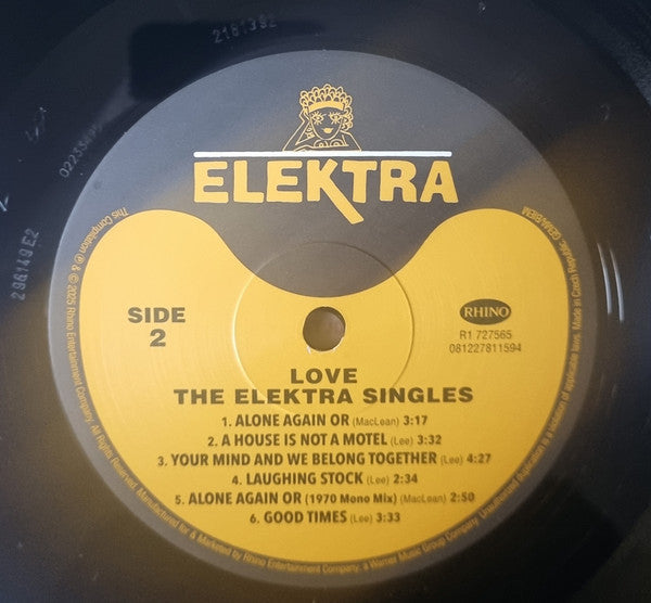Love : The Elektra Singles (LP, Comp, Mono)
