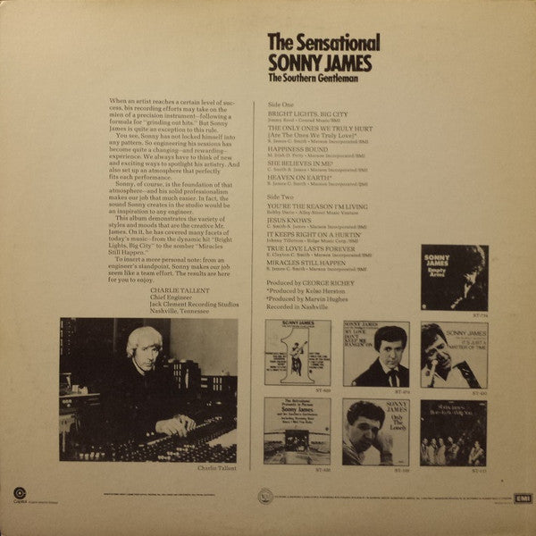 Sonny James : The Sensational Sonny James (LP, Album, Los)
