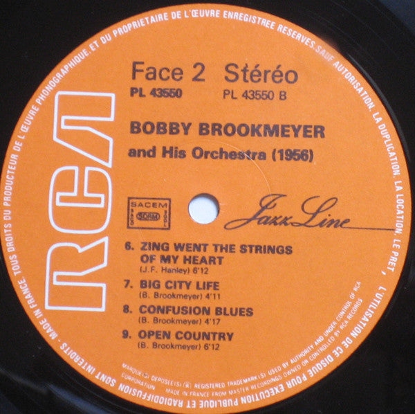 Bobby Brookmeyer And His Orchestra* : Bobby Brookmeyer And His Orchestra (1956) (LP, Album, RE)