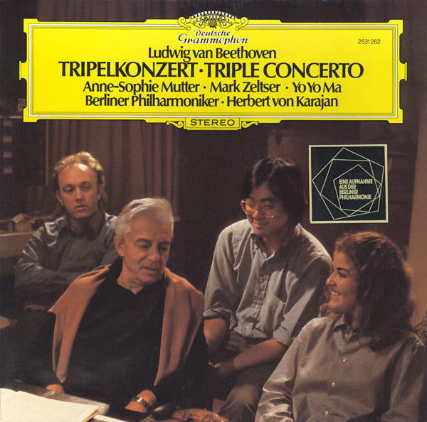 Ludwig van Beethoven, Anne-Sophie Mutter ∙ Mark Zeltser ∙ Yo-Yo Ma, Berliner Philharmoniker ∙ Herbert von Karajan : Tripelkonzert = Triple Concerto (LP)