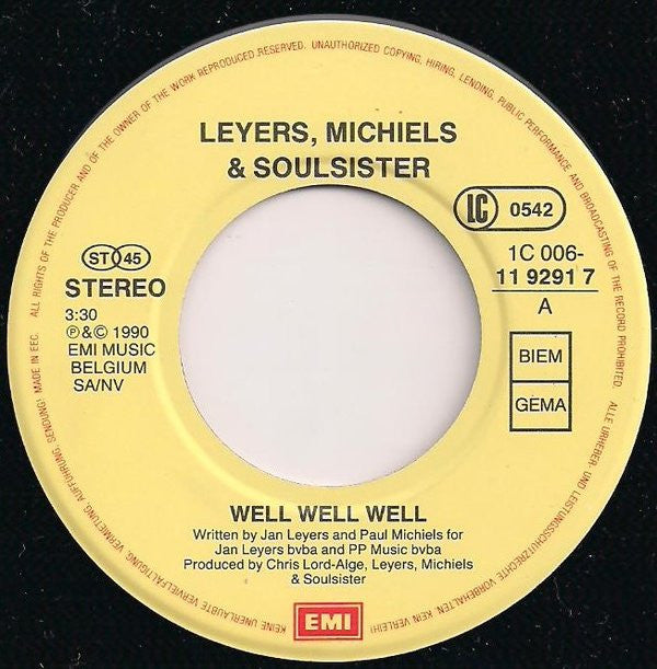 Soulsister : Well Well Well (7", Single)