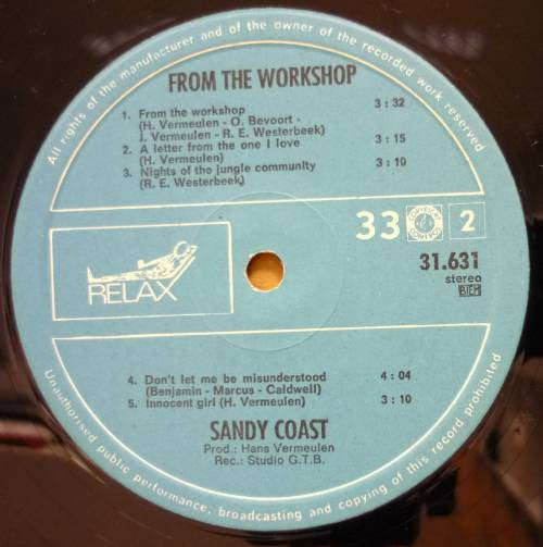 Sandy Coast : From The Workshop (LP, Album)